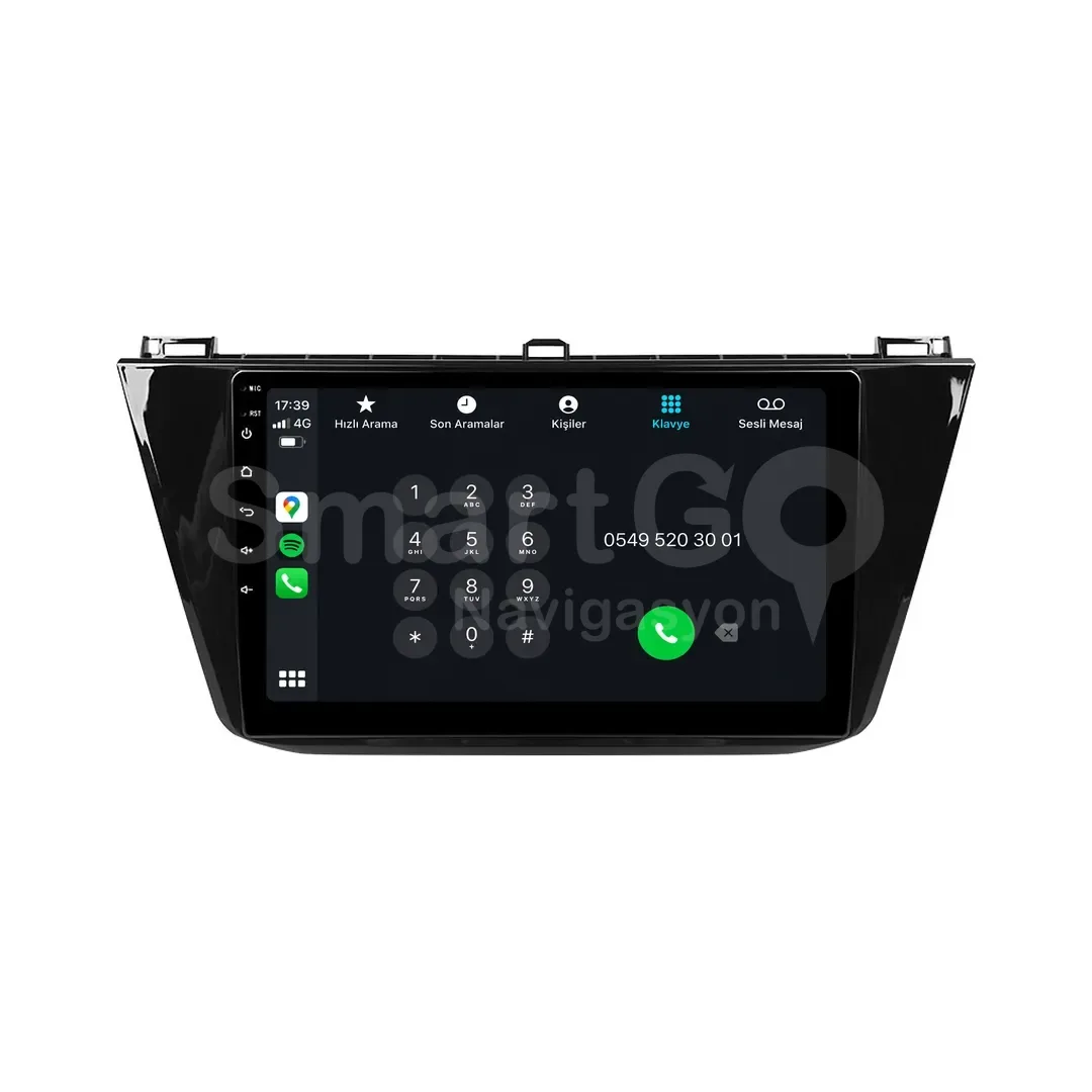 Volkswagen Tiguan Android Multimedya Sistemi (2016-2023) - 10 İnç