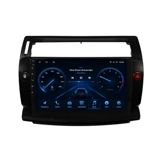 Citroen C4 Android Siyah Multimedya Sistemi (2005-2011) - 9 İnç