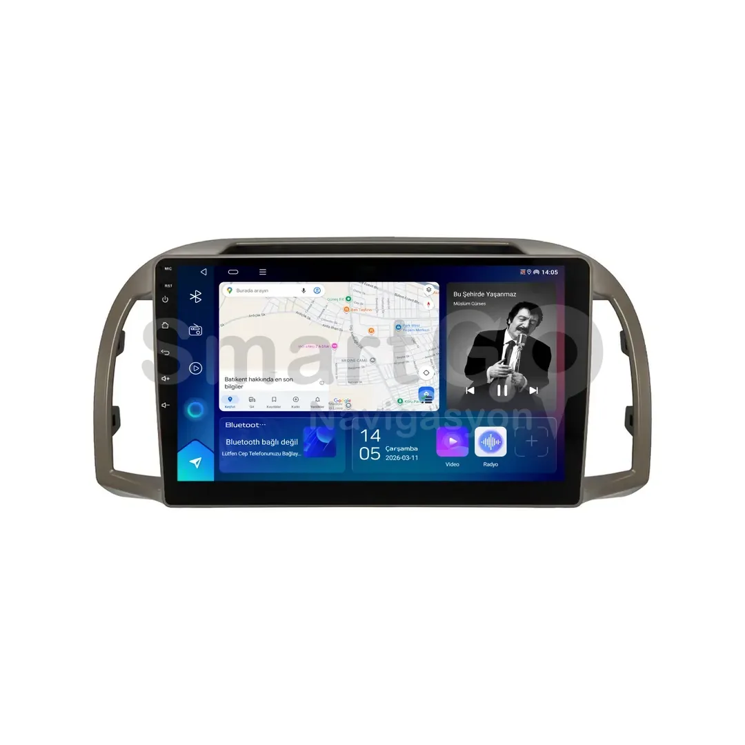 Nissan Micra Android Multimedya Sistemi (2002-2010) - 9 İnç