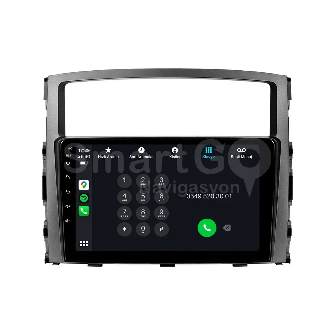 Mitsubishi Pajero Android Multimedya Sistemi (2008-2016) - 9 İnç