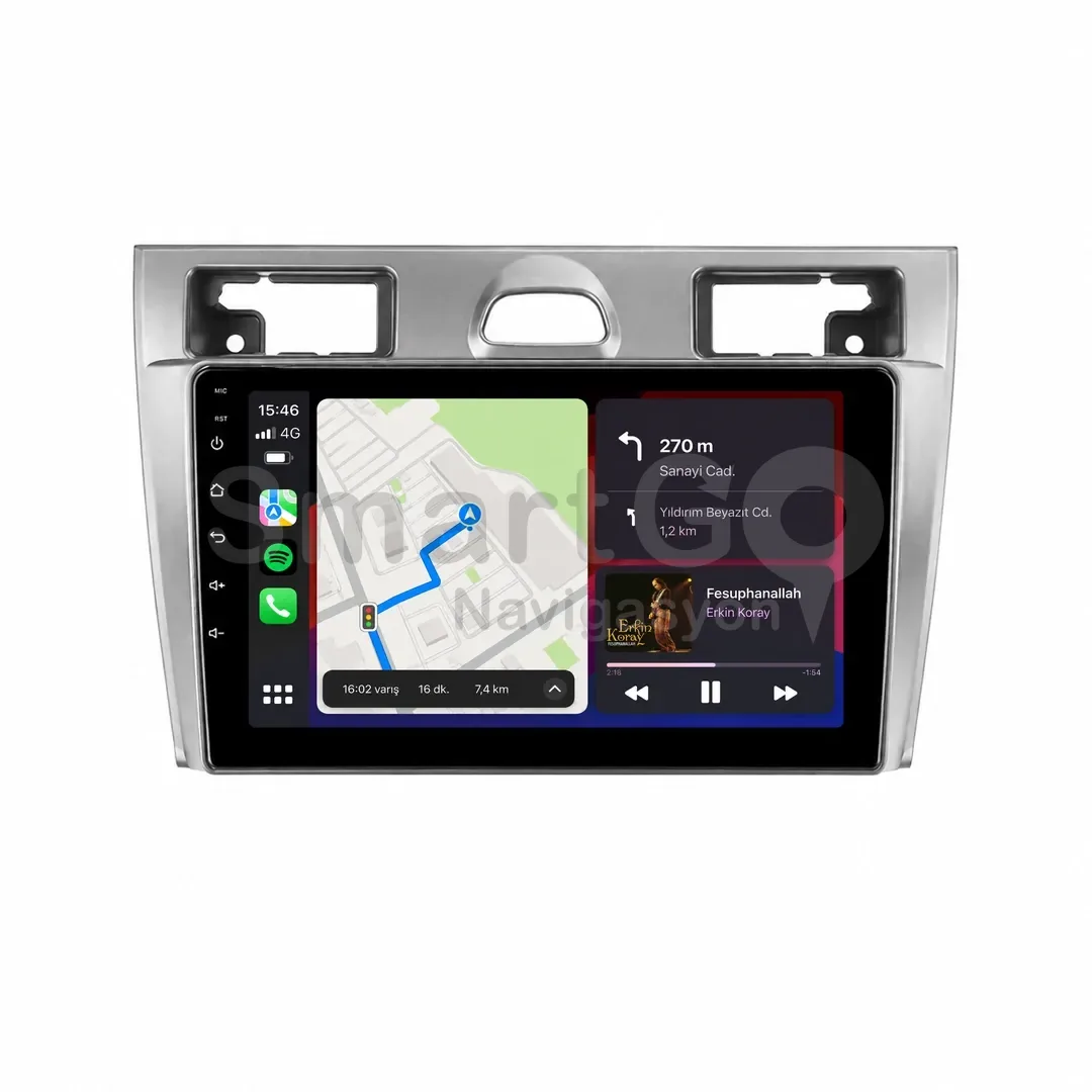 Ford Fiesta Android Siyah Multimedya Sistemi (2006-2009) - 9 İnç