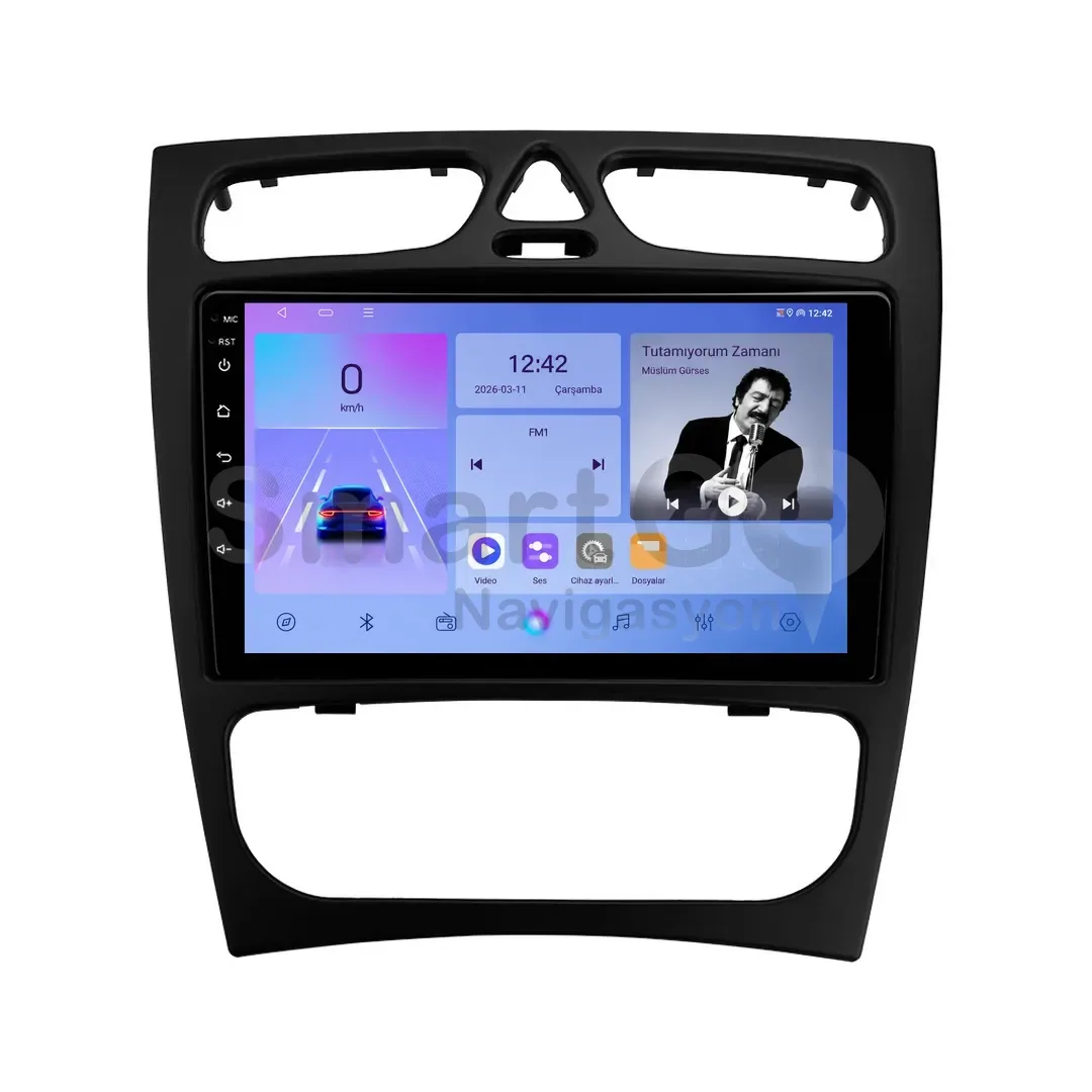 Mercedes C-Class Android Multimedya Sistemi (2000-2004) - 9 İnç