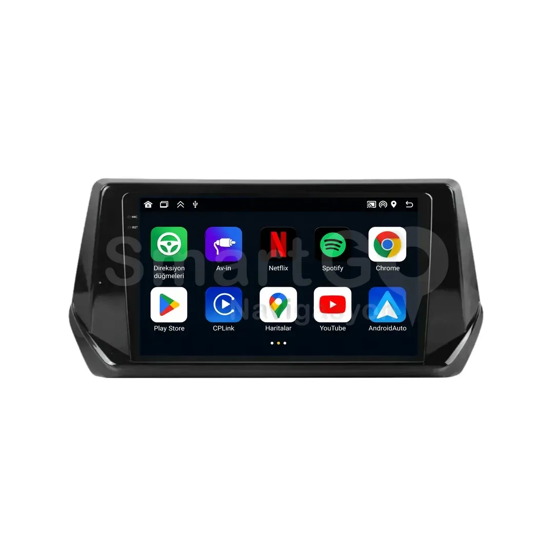 Peugeot 2008 Android Multimedya Sistemi (2020-2025) - 9 İnç
