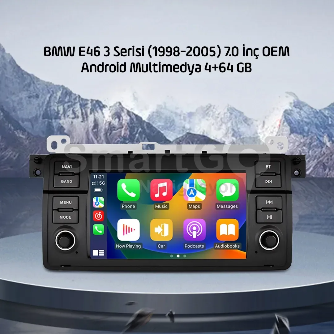 BMW E46 3 Serisi (1998-2005) 7.0 İnç OEM Android Multimedya 4+64 GB