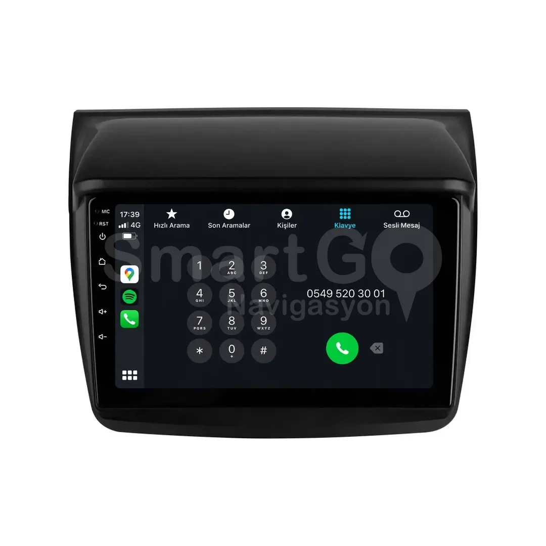 Mitsubishi L200 Android Multimedya Sistemi (2007-2015) - 9 İnç