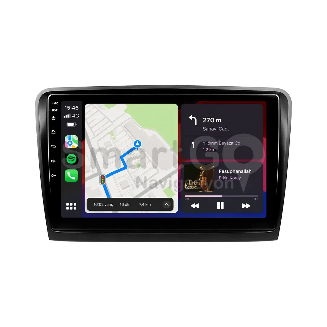 Skoda Superb Android Multimedya Sistemi (2009-2014) - 10 İnç