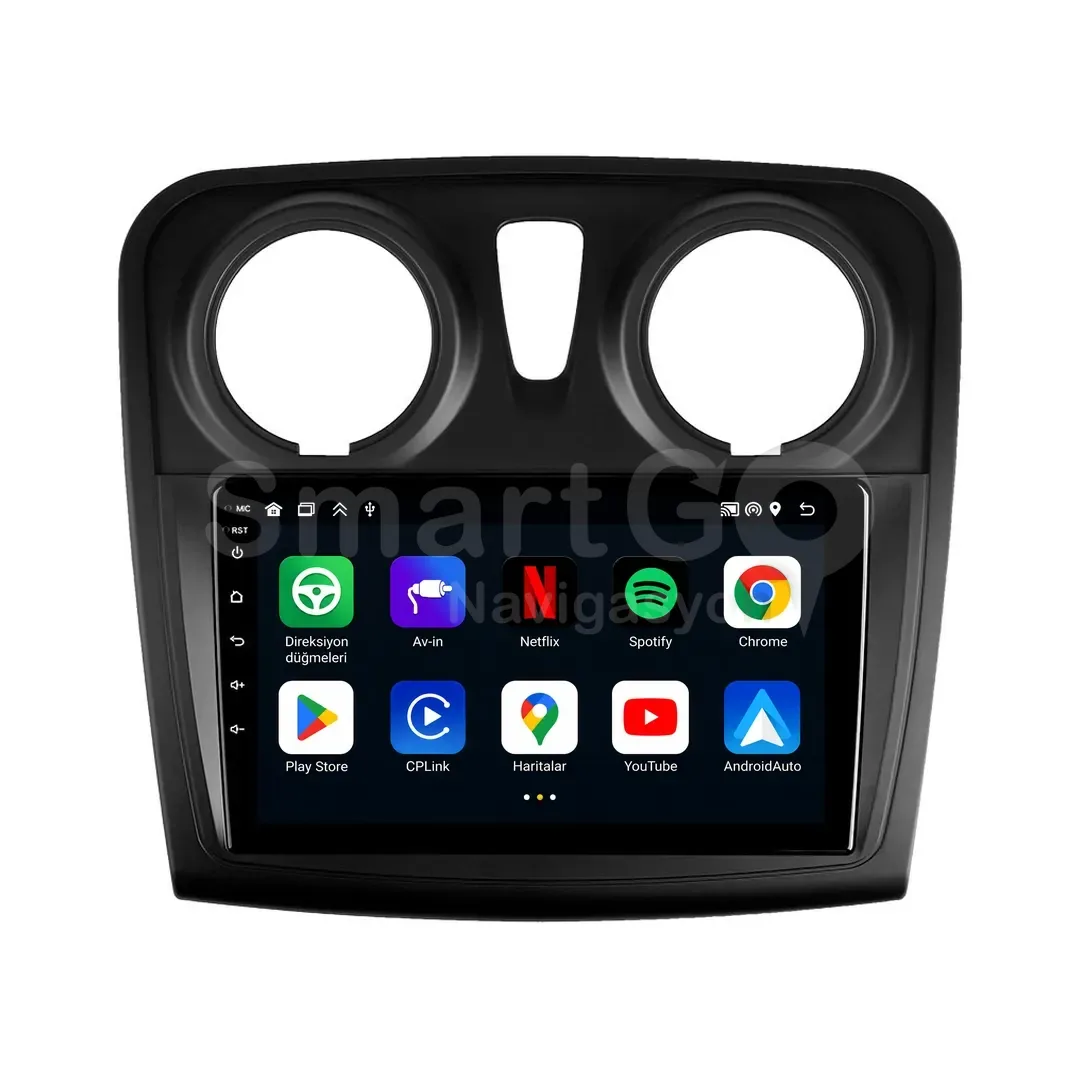 Dacia Sandero Android Multimedya Sistemi (2012-2021) - Logan 9 İnç