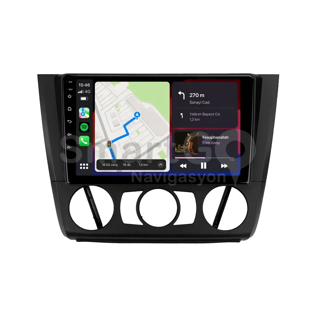 BMW 1 Series Android Multimedya Sistemi (2004-2011) - Manuel 9 İnç
