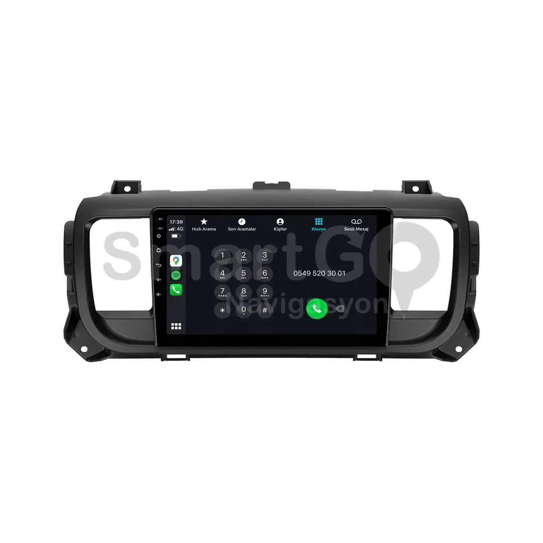 Fiat Ulysse Android Multimedya Sistemi (2022-2023) - Citroen Jumpy 9 İnç