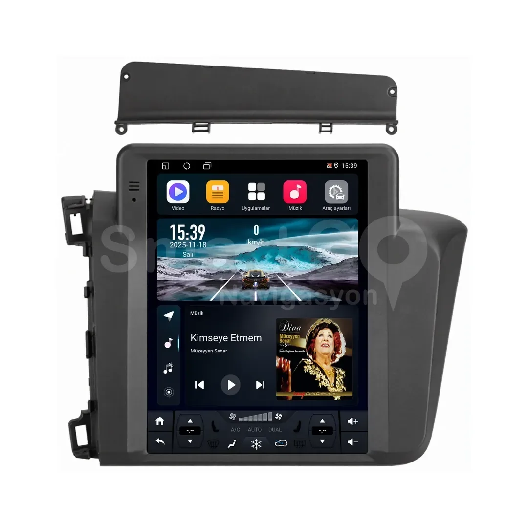 Honda Civic Android Tesla Multimedya Sistemi (2012-2015) - 9.7 İnç