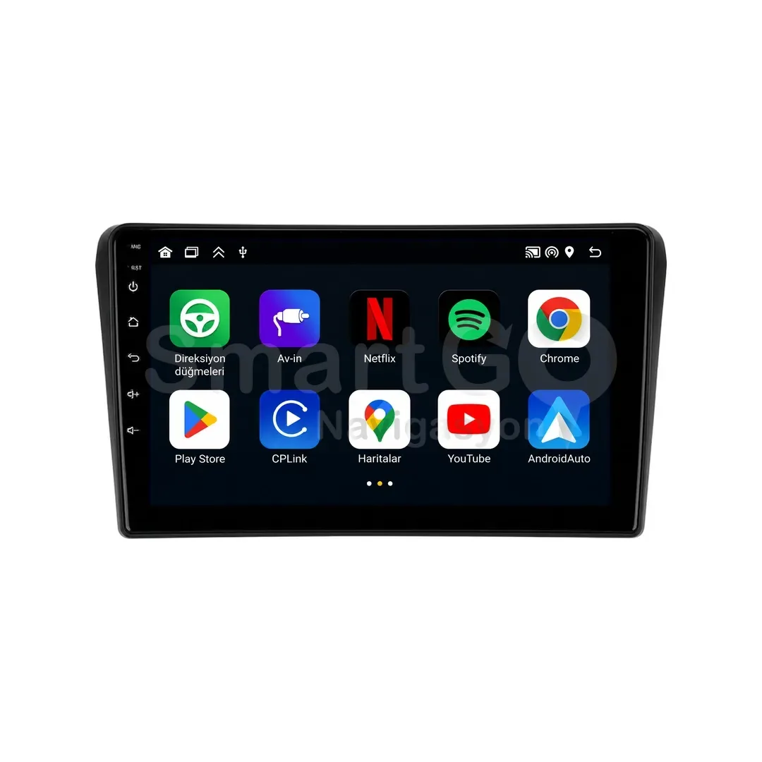Toyota Avensis Android Siyah Multimedya Sistemi (2003-2009) - 9 İnç