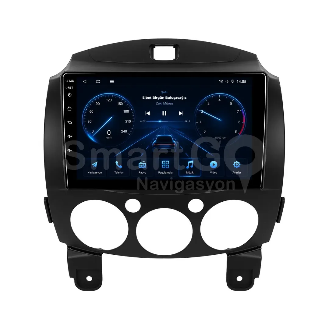 Mazda 2 Android Multimedya Sistemi (2009-2012) - 9 İnç