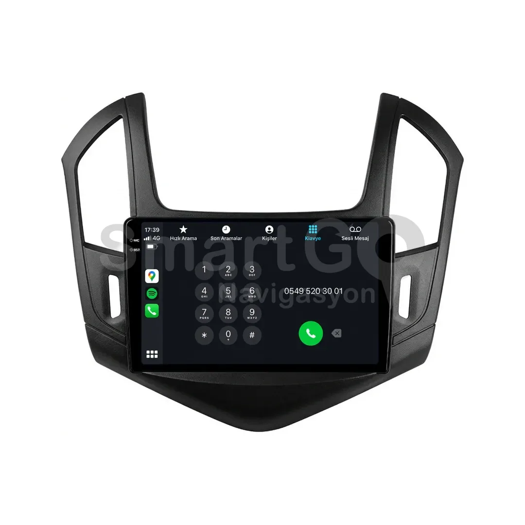 Chevrolet Cruze Android Siyah Multimedya Sistemi (2013-2015) - 9 İnç