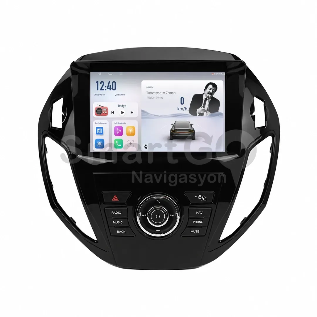 Ford Tourneo Courier Android Multimedya Sistemi (2014-2023) - 9 İnç Ekranlı