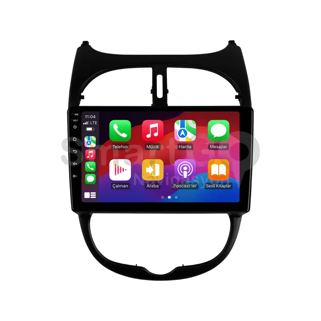 Peugeot 206 Android Multimedya Sistemi (1999-2011) - 9 İnç