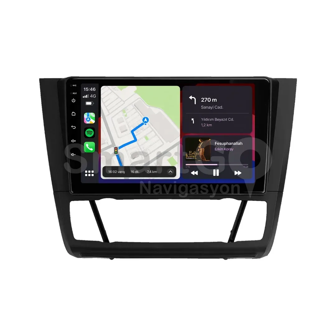BMW 1 Series Android Multimedya Sistemi (2004-2011) - Dijital 9 İnç