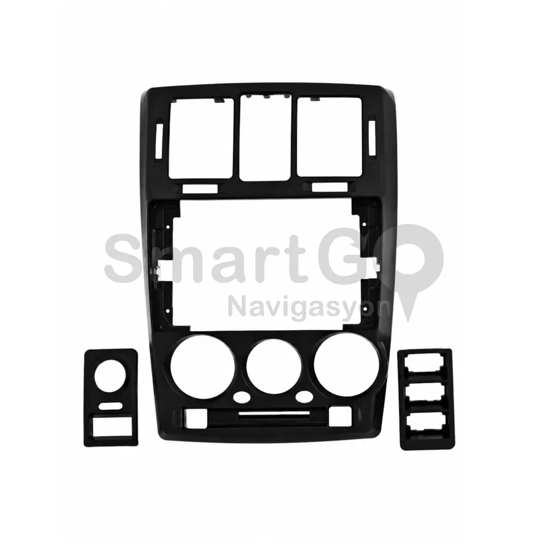Hyundai Getz 9 İnç 2003-2011 Siyah Multimedya Çerçevesi