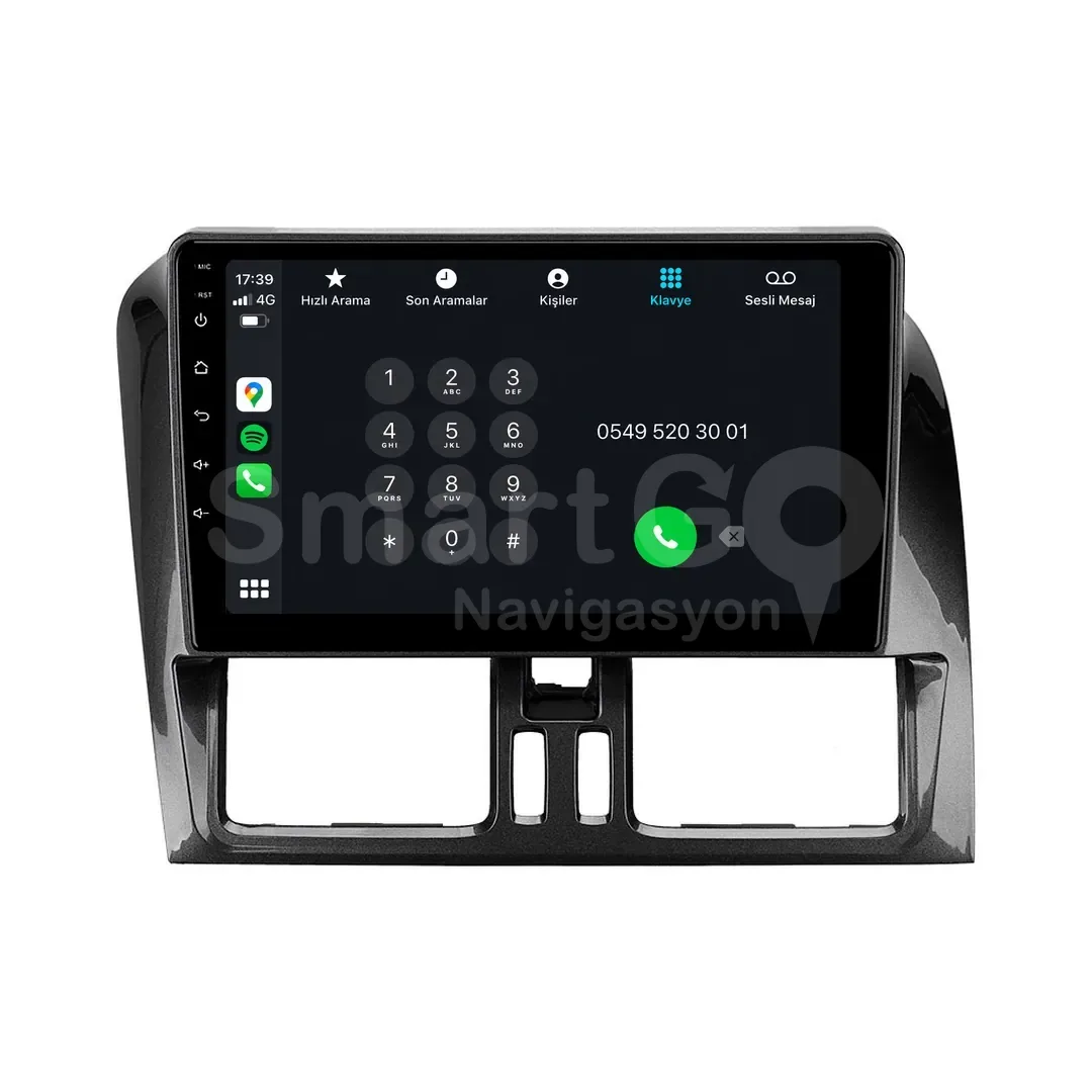 Volvo XC60 Android Multimedya Sistemi (2009-2017) - 9 İnç