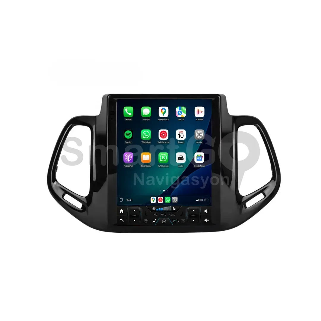 Jeep Compass Android Tesla Multimedya Sistemi (2017-2020) - 9.7 İnç