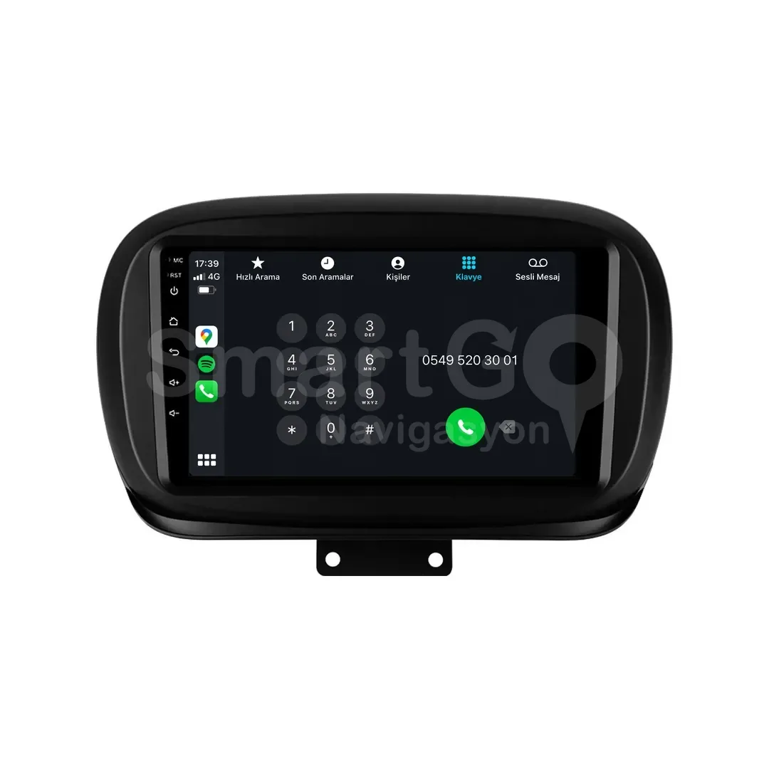 Fiat 500X Android Multimedya Sistemi (2014-2023) - 9 İnç