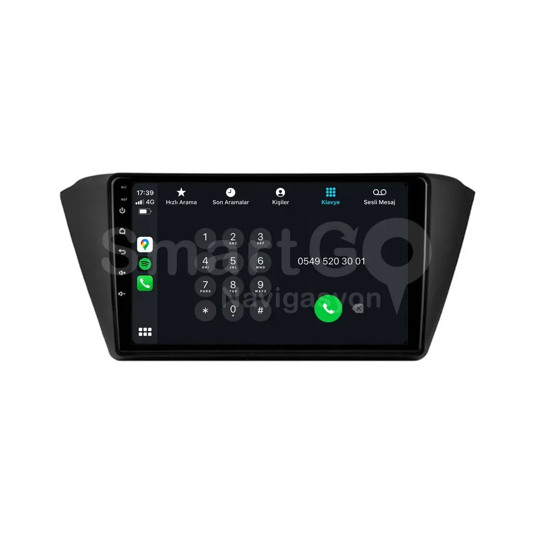 Skoda Fabia Android Multimedya Sistemi (2015-2021) - 9 İnç