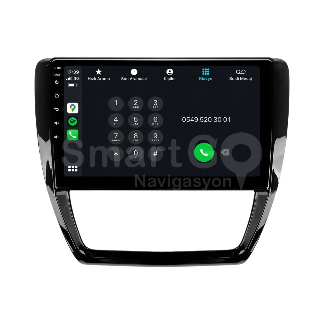 Volkswagen Jetta Android Multimedya Sistemi (2011-2017) - 10 İnç