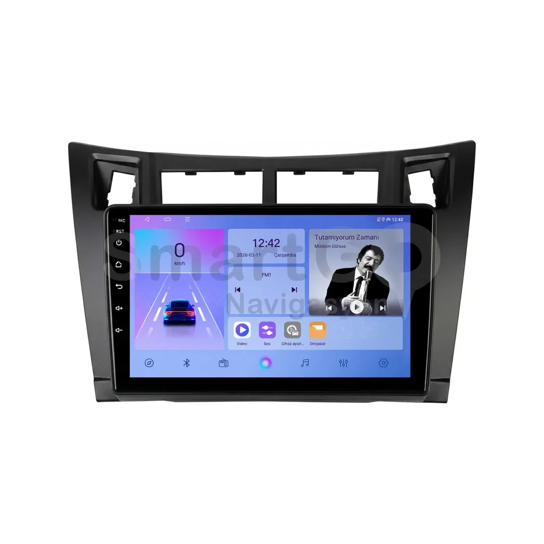 Toyota Yaris Android Siyah Multimedya Sistemi (2007-2011) - 9 İnç