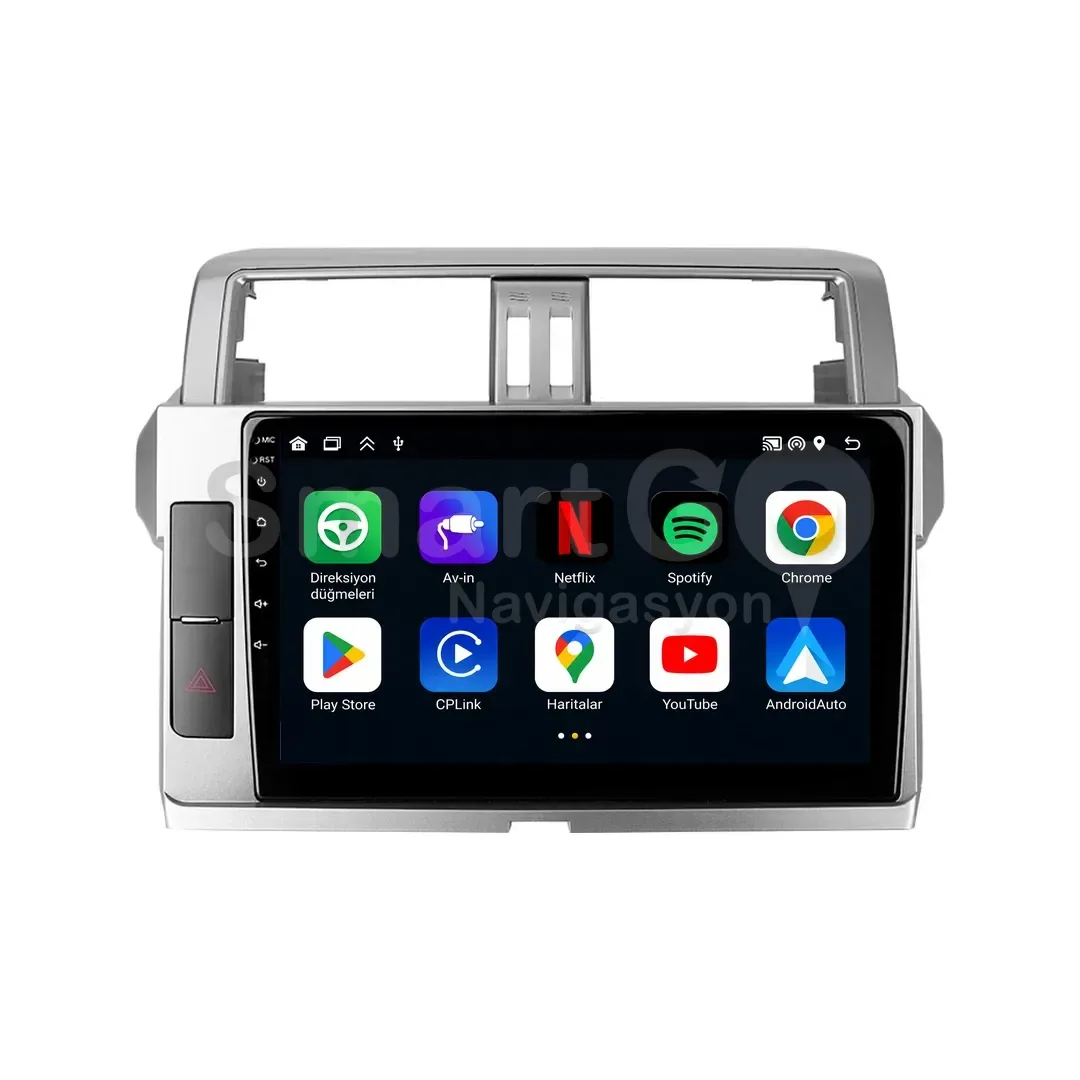 Toyota Land Cruiser Prado Android Multimedya Sistemi (2014-2018) - 10 İnç