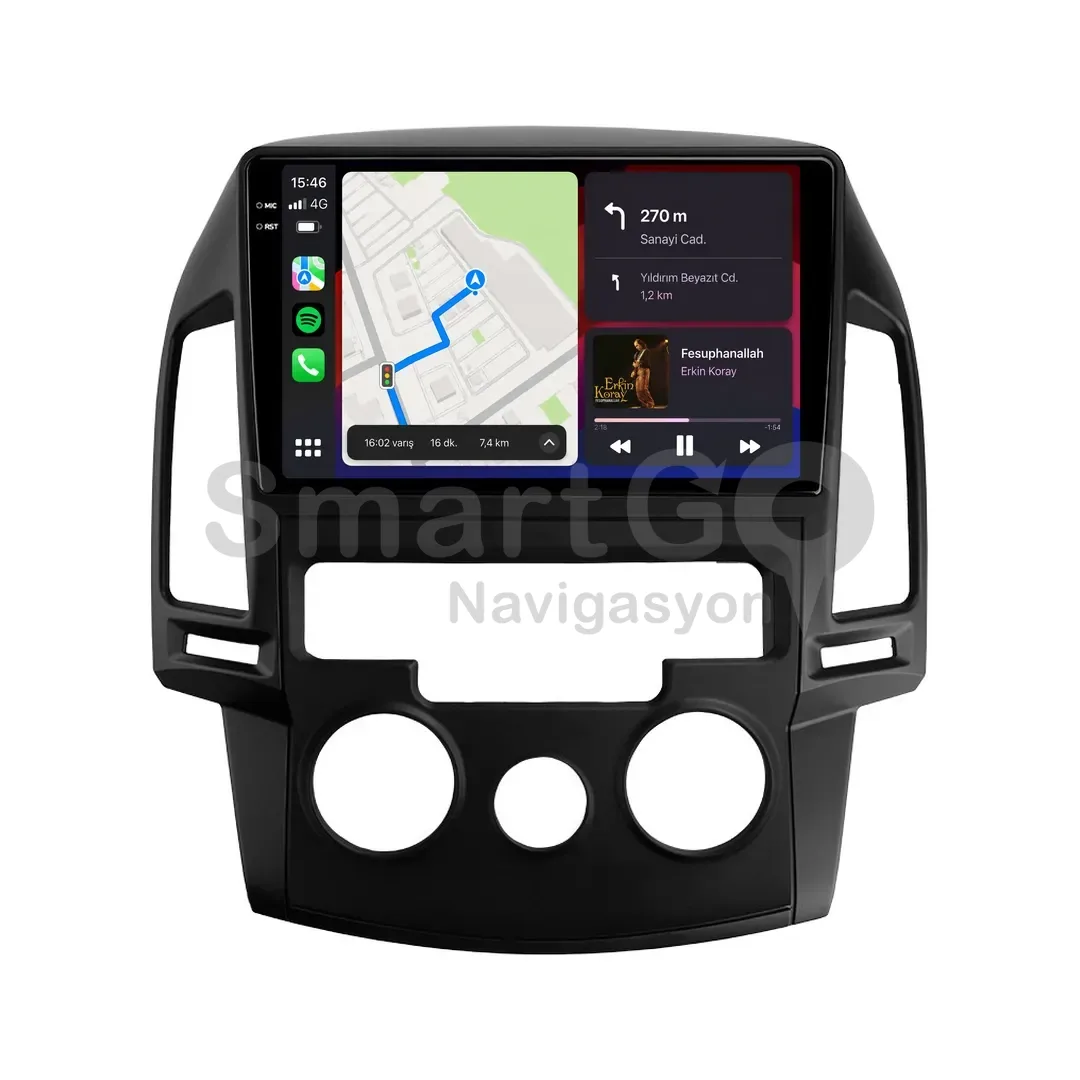 Hyundai i30 Android Multimedya Sistemi (2008-2011) - Manuel 9 İnç