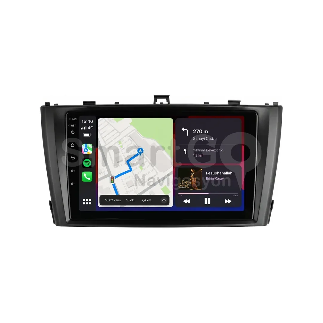 Toyota Avensis Android Siyah Multimedya Sistemi (2009-2014) - 9 İnç