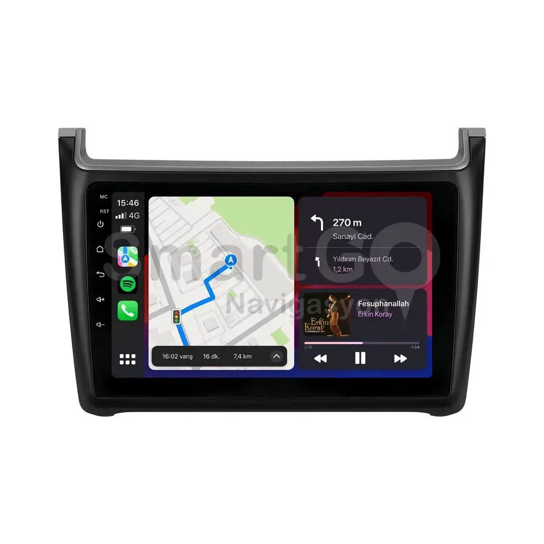 Volkswagen Polo Android Multimedya Sistemi (2010-2017) - 9 İnç