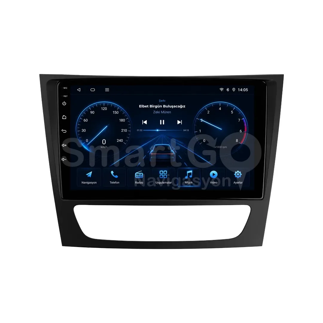 Mercedes E-Class Android Multimedya Sistemi (2002-2010) - CLS 9 İnç