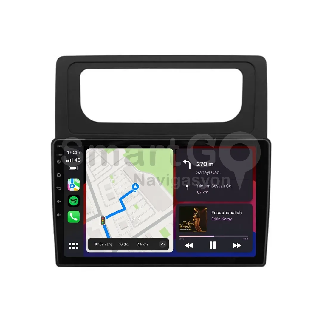 Volkswagen Caddy Android Multimedya Sistemi (2004-2010) - Dijital 10 İnç