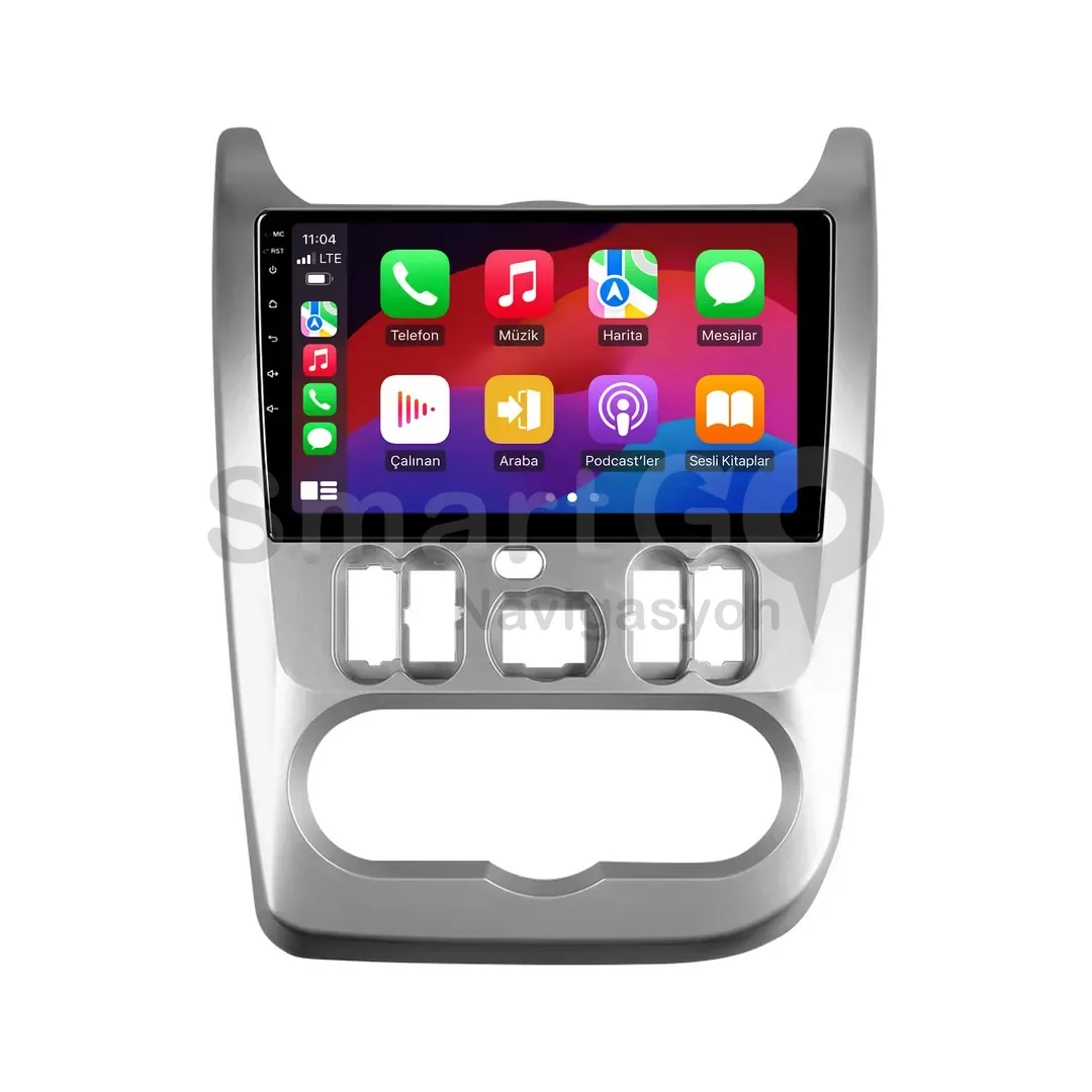 Dacia Duster Android Multimedya Sistemi (2010-2013) - 9 İnç Gri