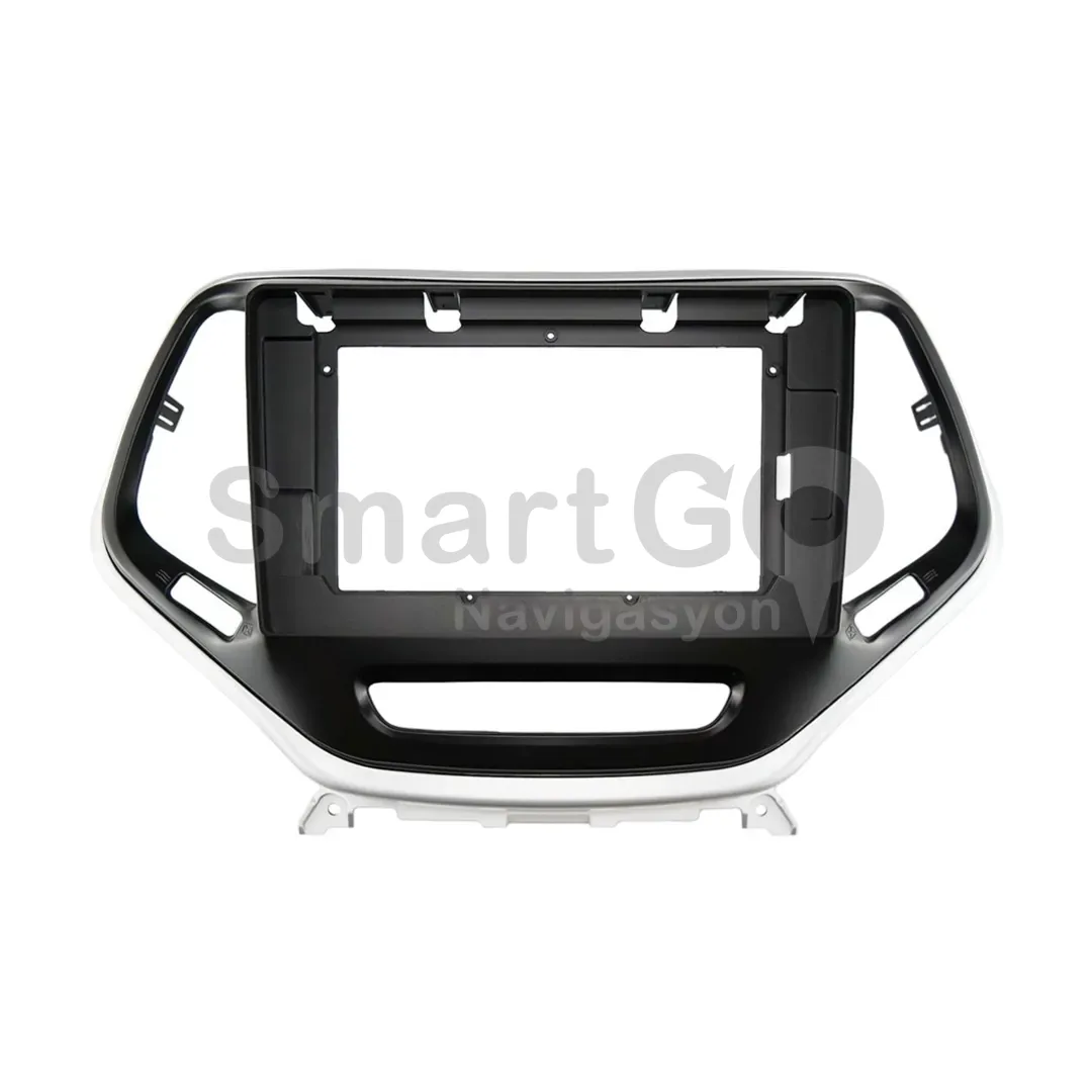 Jeep Cherokee 10 İnç 2014-2015 Gri Multimedya Çerçevesi