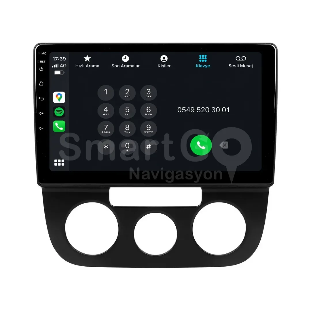 Volkswagen Jetta Android Multimedya Sistemi (2006-2009) - 10 İnç