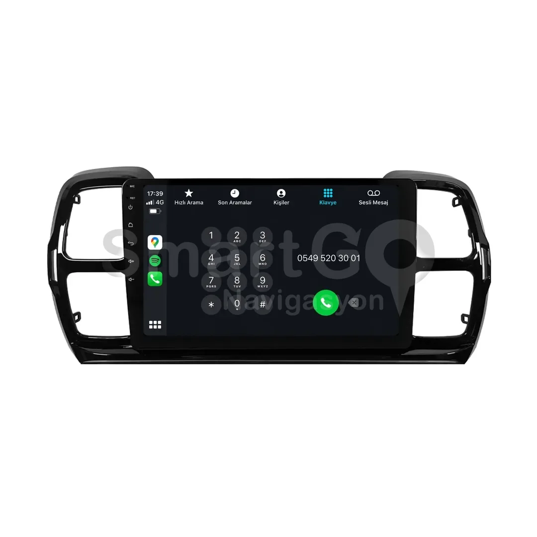 Citroen C5 Aircross Android Multimedya Sistemi (2019-2022) - 9 İnç