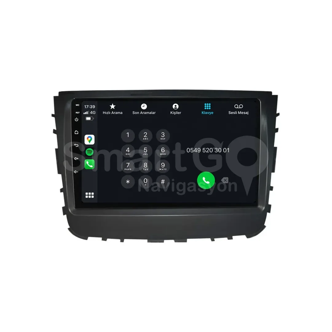 SsangYong Musso Android Multimedya Sistemi (2019-2023) - 9 İnç
