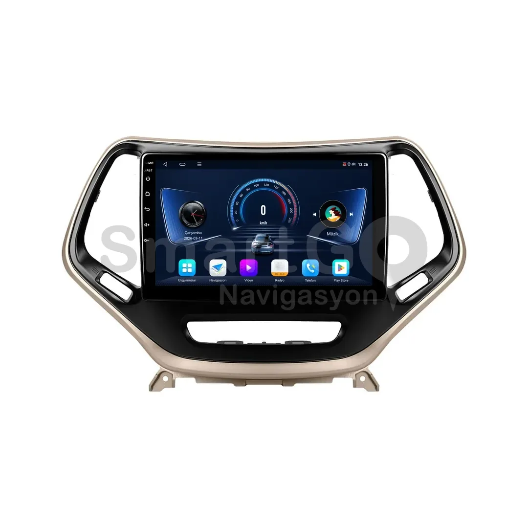 Jeep Cherokee Android Multimedya Sistemi (2014-2015) - 10 İnç Bej