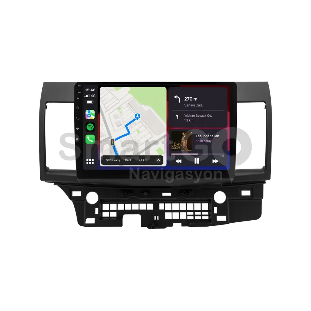 Mitsubishi Lancer Evolotion Android Multimedya Sistemi (2009-2017) - 10 İnç