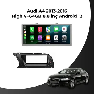 Audi A4 2013-2016 High 8.8 İnç 4/64 GB Android Multimedya