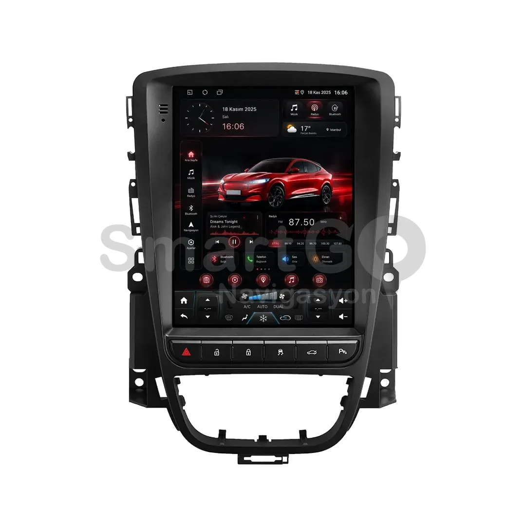 Opel Astra Android Tesla Multimedya Sistemi (2013-2020) - 9.7 İnç