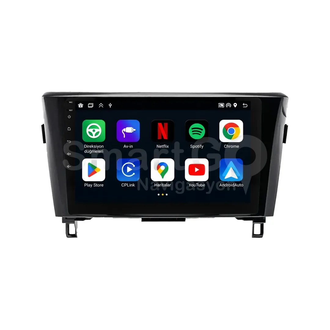 Nissan X-Trail Android Multimedya Sistemi (2014-2021) - Qashqai 10 İnç