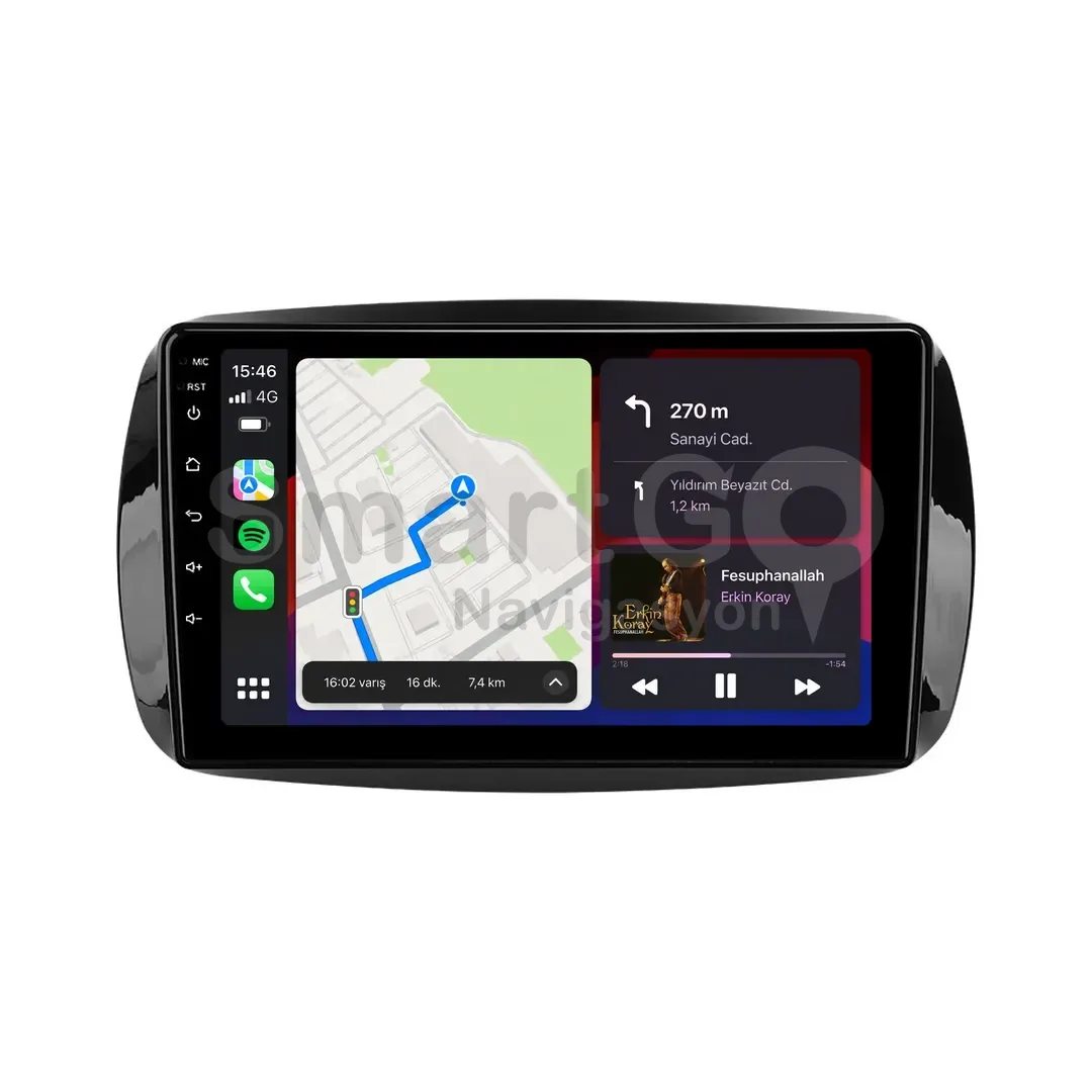Smart Fortwo Android Multimedya Sistemi (2016-2021) - Forfour 9 İnç