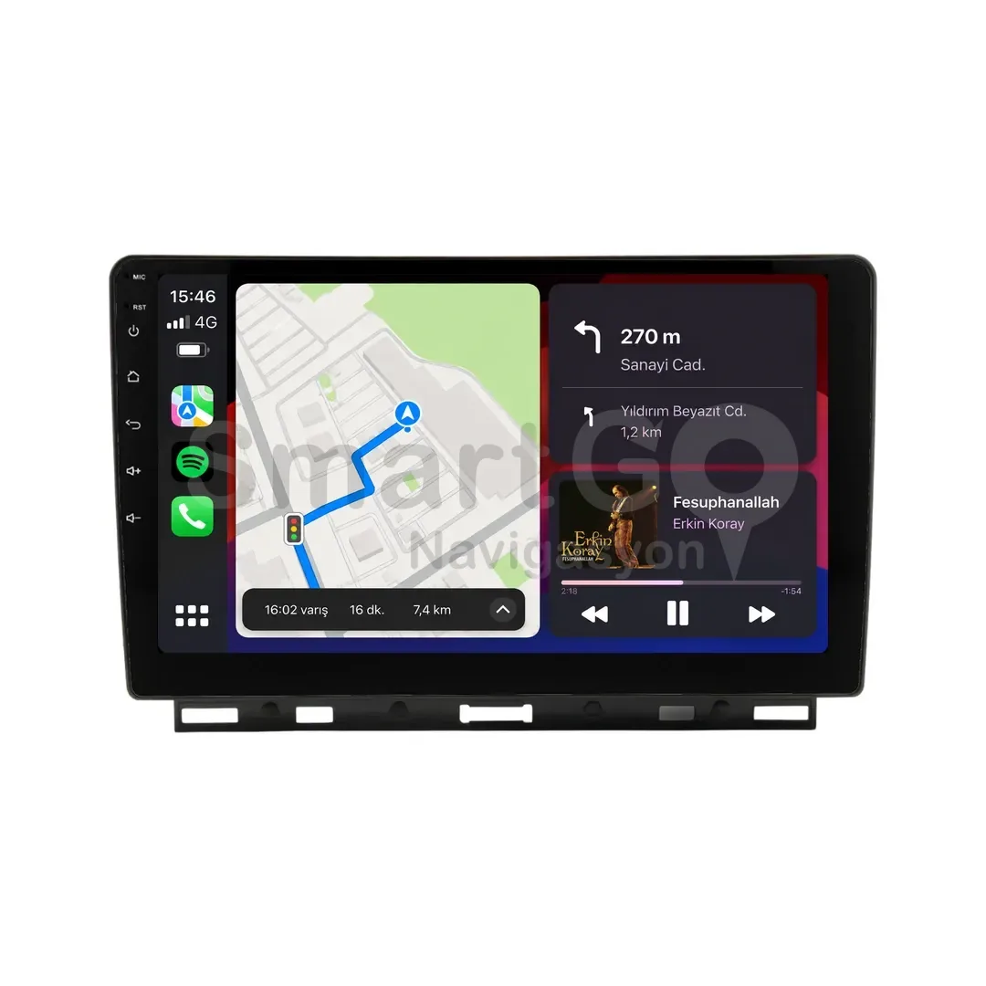 Renault Captur Android Multimedya Sistemi (2020-2023) - 9 İnç