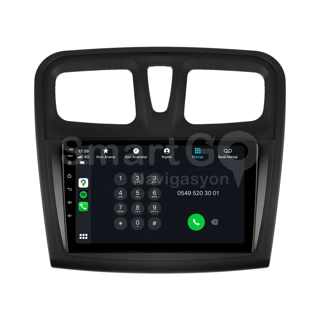 Renault Symbol Android Multimedya Sistemi (2013-2019) - 9 İnç