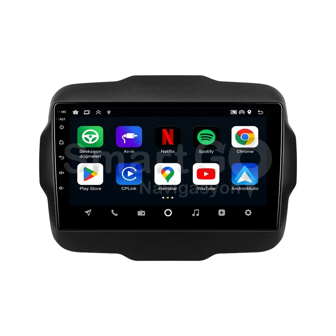 Jeep Renegade Android Multimedya Sistemi (2014-2021) - 9 İnç