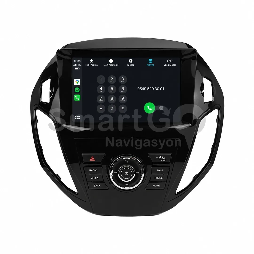 Ford Tourneo Courier Android Multimedya Sistemi (2014-2023) - 9 İnç Ekranlı