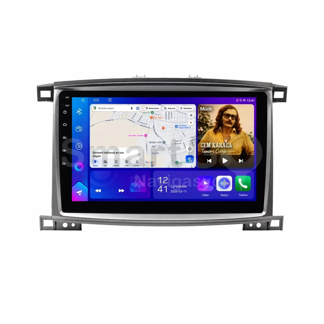 Toyota Land Cruiser Android Multimedya Sistemi (2003-2007) - Lexus LX 470 10 İnç 2000