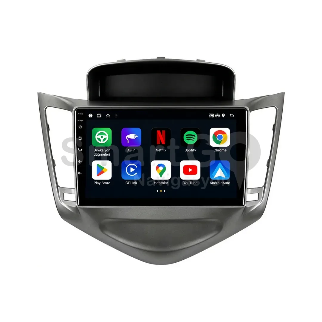 Chevrolet Cruze Android Multimedya Sistemi (2009-2012) - 9 İnç Gri